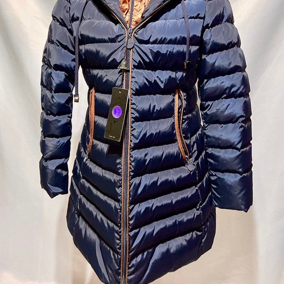 NEW Duck Down Flash Geo Super Warm Winter Coat & Puffer Jacket Plus Size - Picture 2 of 16